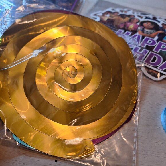 Encanto Themed Birthday Party Decoration Set Banner Hanging Spirals Cake Topper - Picture 5 of 5